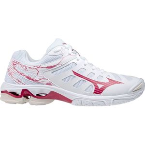 Mizuno Wave Voltage Dames - Sportschoenen - wit/rood - maat 37