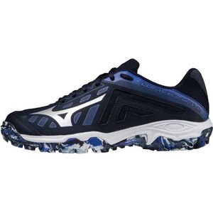 Mizuno Wave Lynx kinderen - Sportschoenen - zwart/blauw - maat 36