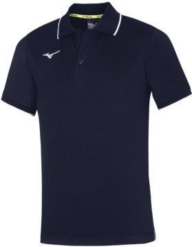 Mizuno - Sportshirt - Blauw - Katoen/Polyester - Ademend