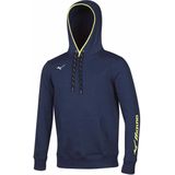 Mizuno - Hoodie - Unisex - Blauw - Katoen