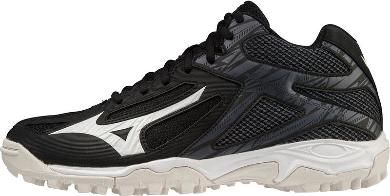 Mizuno - Thunder Blade - Korfbalschoenen - Zwart/Wit - Mesh/PU