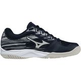 Mizuno - Stealth Star - Indoorschoenen - Donkerblauw - Grijs - Synthetisch Materiaal - Textiel - Rubber