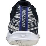 Mizuno - Stealth Star - Indoorschoenen - Donkerblauw - Grijs - Synthetisch Materiaal - Textiel - Rubber