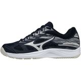 Mizuno - Stealth Star - Indoorschoenen - Donkerblauw - Grijs - Synthetisch Materiaal - Textiel - Rubber