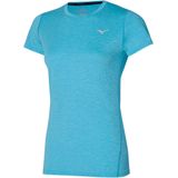 Mizuno - Impulse Core Tee - Blauw - Dames - Trainingsshirt