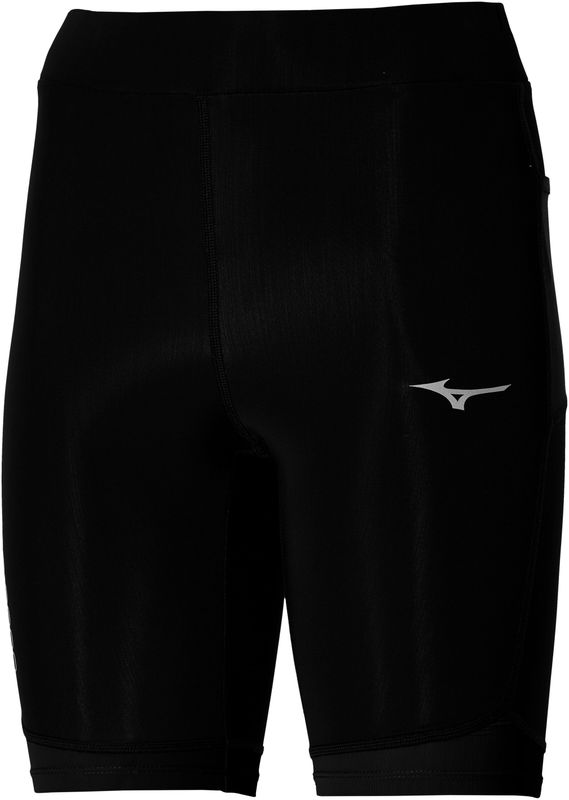 Mizuno - BG3000 Mid Tight - Hardlooptight - Zwart - Gemaakt met Gerecycled Materiaal