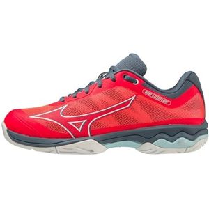 Mizuno Unisex Wave Exceed Light Ac tennisschoen, Fiery Coral 2 Wit China Blauw, 38.5 EU