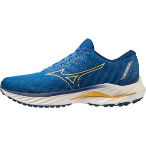 Mizuno Wave Inspire 19 Road hardloopschoen voor heren, Snorkel Blue Pale Goudsbloem Estate Blauw, 44 EU