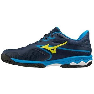 Mizuno Heren Wave Enforce Tour AC Tennis, Jurk Blues/Bolt 2 (Neon, 11 UK, Jurk Blues Bolt 2 Neon, 46 EU