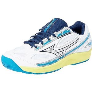 Mizuno Unisex Break Shot 4 Ac tennisschoen, Wht Drssblue Sspring, 39 EU