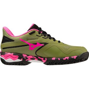 Padelschoen Mizuno Women Wave Exceed Light 2 Calliste Green Pink Glo Black-Schoenmaat 38