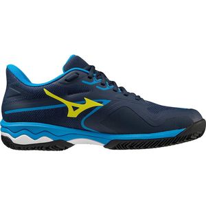 Mizuno Tennisschoen Wave Exceed Light 2 CC Heren Blauw Geel