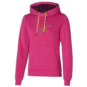 Mizuno Dames Release Hoodie Trui Trui, Sangria Zonsondergang, L