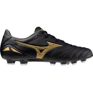 Mizuno Morelia Neo IV Pro Gras Voetbalschoenen (FG) Zwart Goud