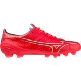 Mizuno Alpha Japan Gras Voetbalschoenen (FG) Rood Wit