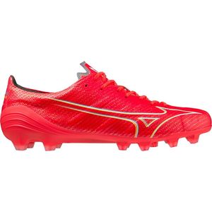 Mizuno Alpha Japan Gras Voetbalschoenen (FG) Rood Wit