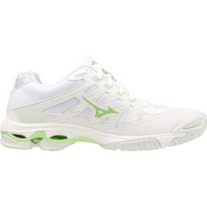 Mizuno Wave Voltage Indoorschoenen Dames Wit Dessin