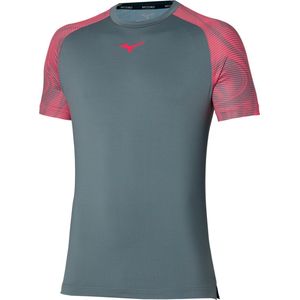 Mizuno T-Shirt Charge Shadow Tee Heren Grijs
