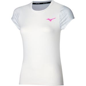 Mizuno T-Shirt Charge Printed Tee Dames Wit