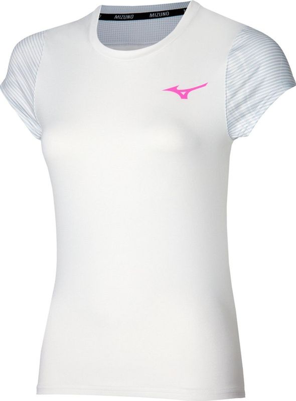 Mizuno T-Shirt Charge Printed Tee Dames Wit