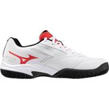 Tennisschoen Mizuno Junior Exceed Star CC White Radiant Red Black-Schoenmaat 36