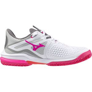 Tennisschoen Mizuno Women Wave Exceed Tour 6 CC White Radiant Red Quiet Shade-Schoenmaat 37