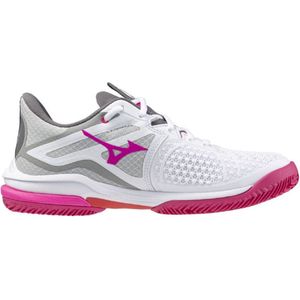 Tennisschoen Mizuno Women Wave Exceed Tour 6 CC White Radiant Red Quiet Shade-Schoenmaat 38,5