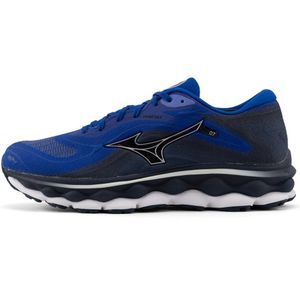 Mizuno WAVE SKY 7 Hardloopschoenen Surf the Web/Zilver/Dress Blauws Heren Maat 42.5