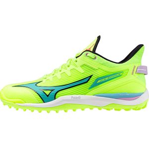 Mizuno WAVE LEOPARDUS Hockey Mizuno neo lime/black/splish splash Damen/Herren Grösse 42