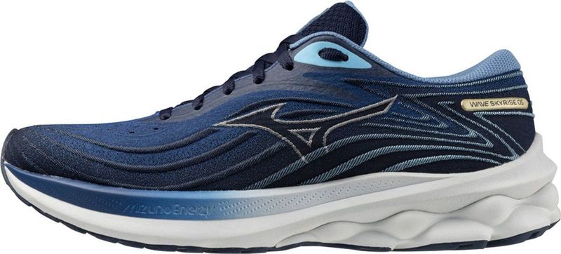 Mizuno - Wave Skyrise - Hardloopschoenen - Zwart - Dempende Ondersteuning