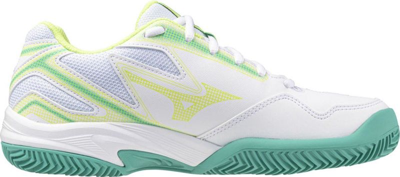 Mizuno BREAK SHOT 4 CC Tennis Weiß/black/sunny lime Damen Grösse 40