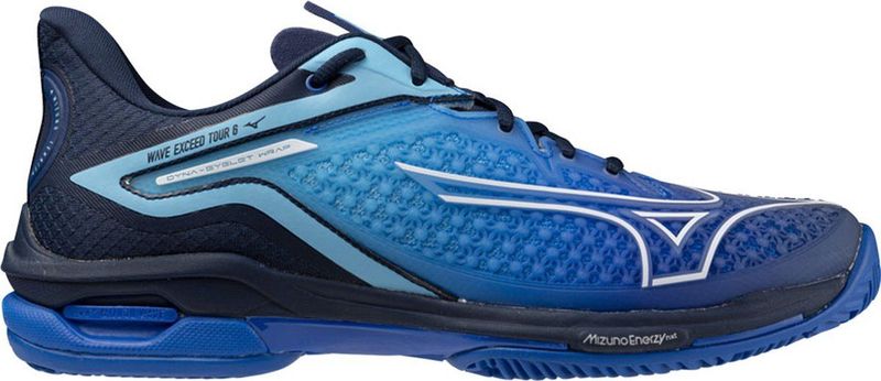 Mizuno WAVE EXCEED TOUR 6 CC Tennis Mugen Blau/Weiß/Dress Blaus Damen/Herren Grösse 44.5