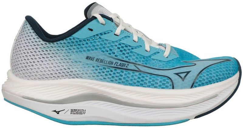 Mizuno - Wave Rebellion Flash 2 - Hardloopschoenen - Zwart - Ademend Materiaal