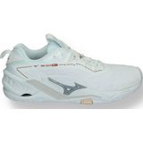 Mizuno - WAVE STEALTH NEO 2 - Handbalschoenen - Wit/Aleutian/Cloud Pink - Dames