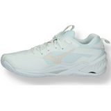 Mizuno - WAVE STEALTH NEO 2 - Handbalschoenen - Wit/Aleutian/Cloud Pink - Dames