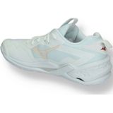 Mizuno - WAVE STEALTH NEO 2 - Handbalschoenen - Wit/Aleutian/Cloud Pink - Dames