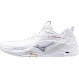 Mizuno - WAVE STEALTH NEO 2 - Handbalschoenen - Wit/Aleutian/Cloud Pink - Dames