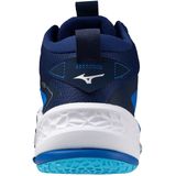 Mizuno - WAVE STEALTH NEO 2 MID - Handbalschoenen - Mugen Blue/White/Estate Blue
