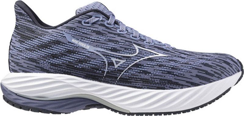 Mizuno WAVE RIDER 28 Running Lila impression/white/india ink Damen Grösse 41