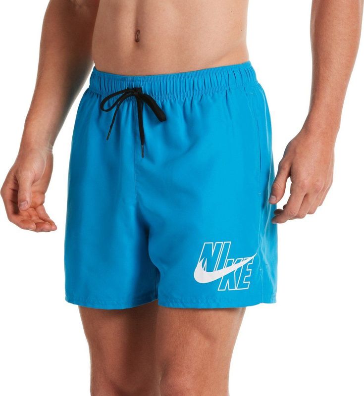 Nike - Logoprint - Zwemshort - Blauw - Polyester