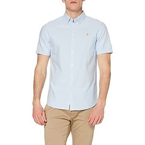 Farah Brewer Slim Fit Oxford overhemd van katoen voor heren, Hemelsblauw, XL