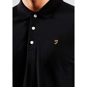 Farah Blanes Poloshirt voor heren, zwart.