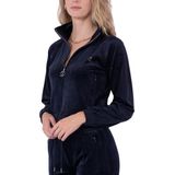 Juicy Couture - Robertson Classic Velour Zip Trough - Nachtblauw - Vest