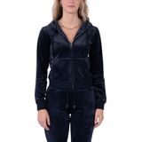 Juicy Couture - Robertson Classic Velour Zip Trough - Nachtblauw - Vest