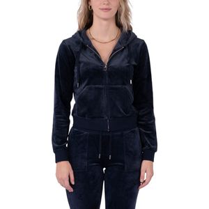 Juicy Couture Cardigan - Fluweel - Night Sky - Juicy Couture - XXS - Xtra Xtra Small - Cardigan