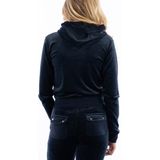 Juicy Couture - Robertson Classic Velour Zip Trough - Nachtblauw - Vest
