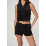 Juicy Couture - Tamia - Korte Broek - Velours - Zwart