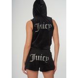 Juicy Couture - Tamia - Korte Broek - Velours - Zwart