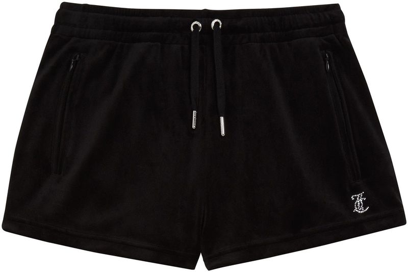 Juicy Couture - Tamia - Korte Broek - Velours - Zwart