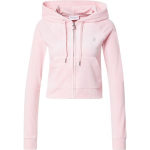 Juicy Couture - Klassieke Velours Hoodie - Amandelbloesem - Slimfit